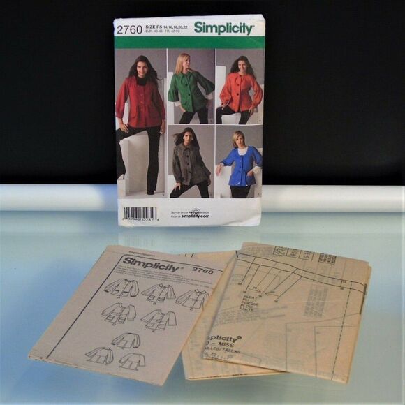 Sewing Pattern Simplicity 2760 Misses Jacket - Picture 4 of 6